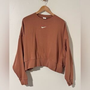 Nike Phoenix Oversized “Archaeo Brown” Crewneck Sweatshirt Women’s Size Medium
